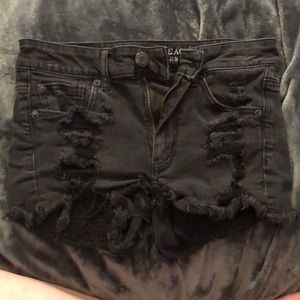 Black high waisted shorts